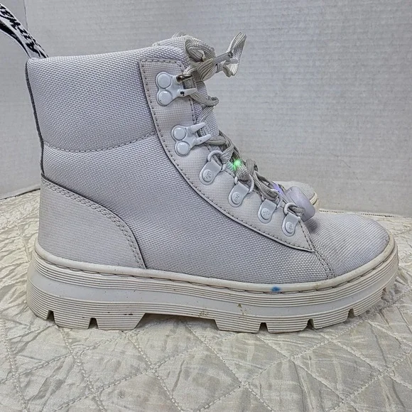 Dr. Martens AirWair Combs W Tech White Womens 7 LY004 Festival Forest Docs - Picture 10 of 16